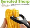 Stainless Steel Corn Peeler – Corn on the Cob Stripper Tool – Durable & Efficient Kernel Remover Tool – Easy to Use Kernel Cutter - Dishwasher Safe Ki