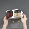 1pc Punch-free Wall-mounted Seasoning Box; Seasoning Jar; Kitchen Seasoning Storage Container; Seasoning Bottle; Spice Box Organizer; Seasoning S