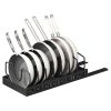 Pull Out Pots And Pans Organizer Under Cabinet With 8 Adjustable Dividers Rustproof Carbon Steel Sliding Pots Holder For Kitchen Cookware Bakewar