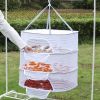 1pc Drying Rack 1-3 Layers Folding Fish Mesh; Non-Toxic Polyester Fiber Netting; Hanging Drying Fish Net; For Shrimp Fish Fruit Vegetables Herb;