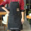 1pc Apron; Waterproof And Oil-proof Apron With Pockets; Universal Apron For Women And Men; For Coffee Bar; Restaurant; Multipurpose Aprons 29.5in