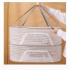 1pc Drying Rack 1-3 Layers Folding Fish Mesh; Non-Toxic Polyester Fiber Netting; Hanging Drying Fish Net; For Shrimp Fish Fruit Vegetables Herb;